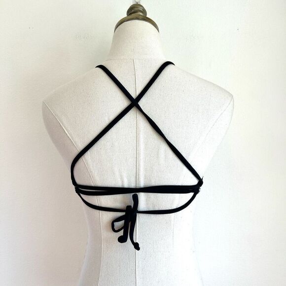 Guess Collection Swimsuit Bikini Top Black and White Gingham Size Large - Picture 4 of 10